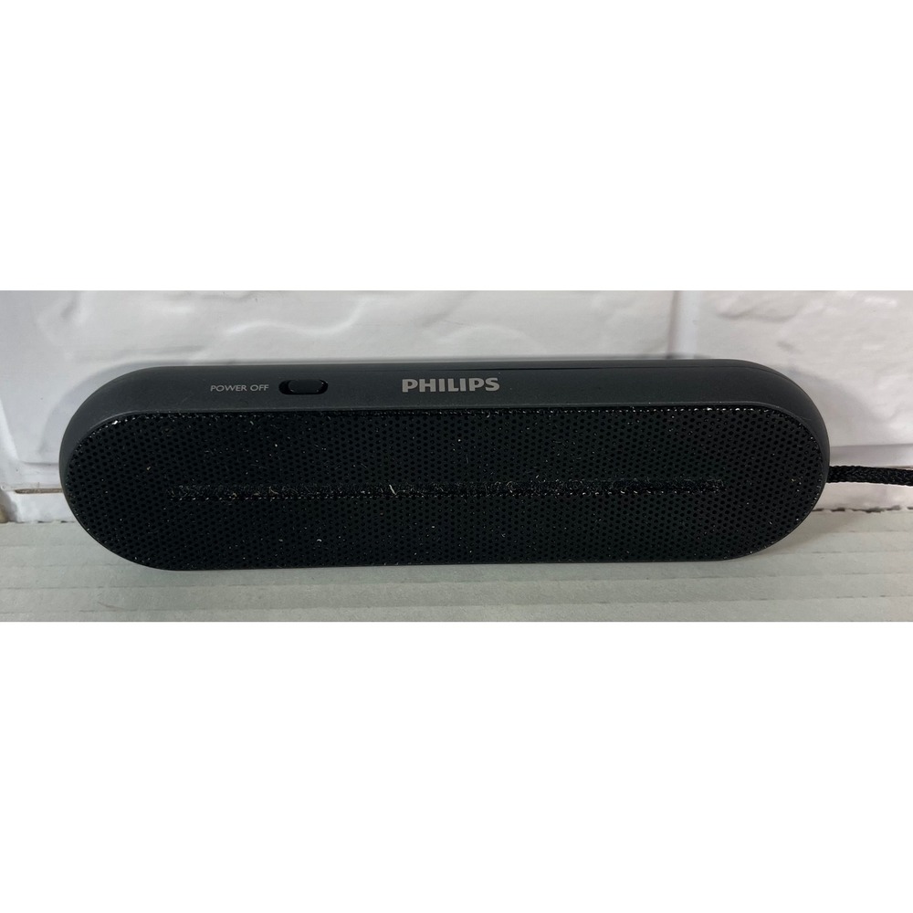 Philips Portable Speaker Unisex OS Black Wired 3.5mm Aux Mini Speaker